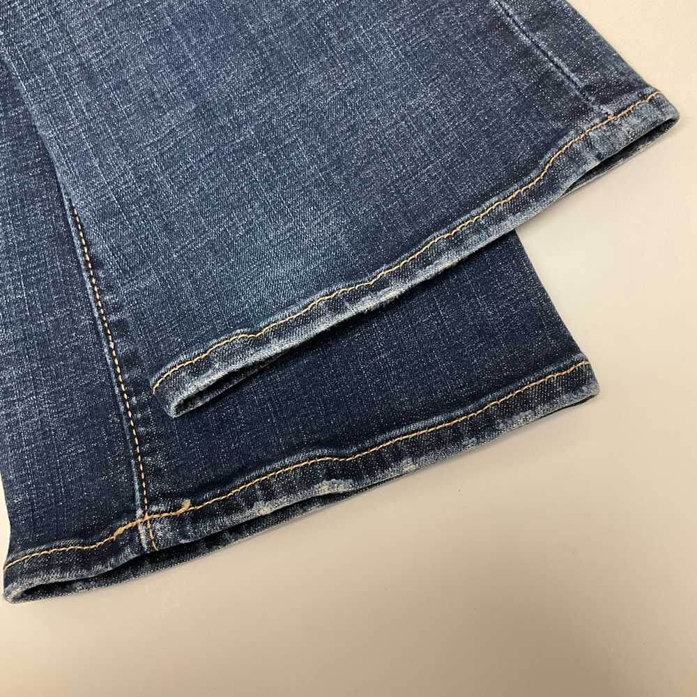 Pilcro and the Letterpress Women's Size 27 Tall Dark Wash Semi Bootcut Jeans - Picture 9 of 12